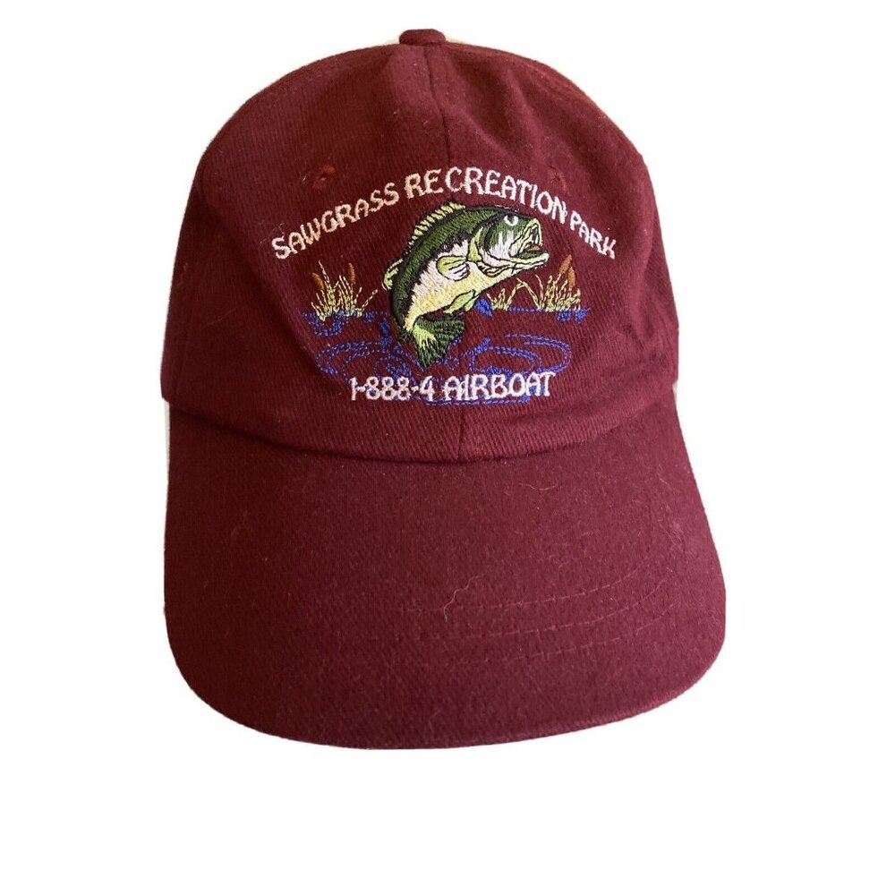 Sawgrass Recreation Park Embroidered Maroon Adjustable Cap By KC Caps